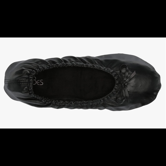 Women's Foldable Portable Travel Ballet Flat Shoes w/Matching Carrying Case - Picture 6 of 7